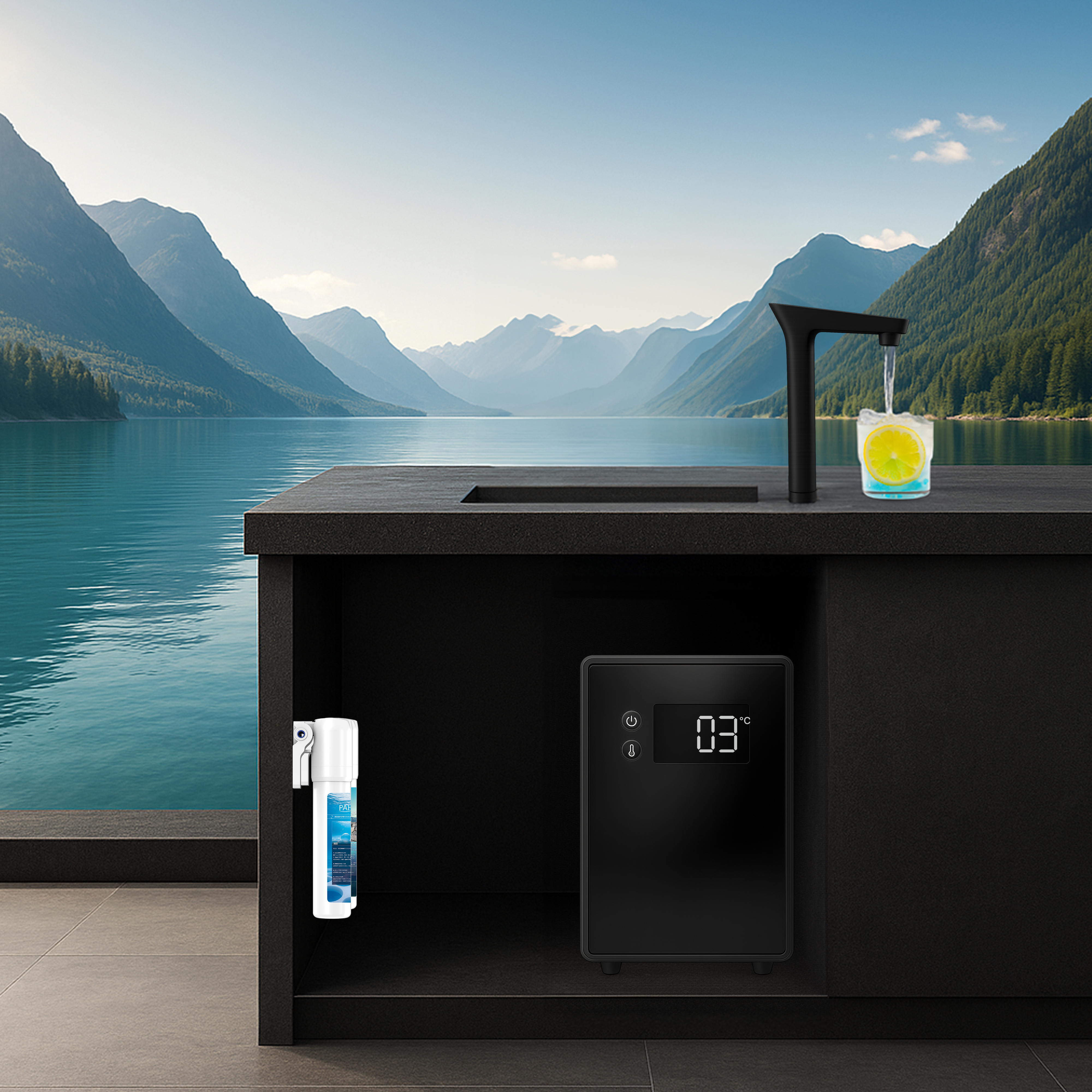 PHILIPS | AUT9322BU30 | 冰溫熱氣泡水RO瞬熱淨水器 | 廚下型 | 冰溫熱+氣泡水 四合一(開放預購中)